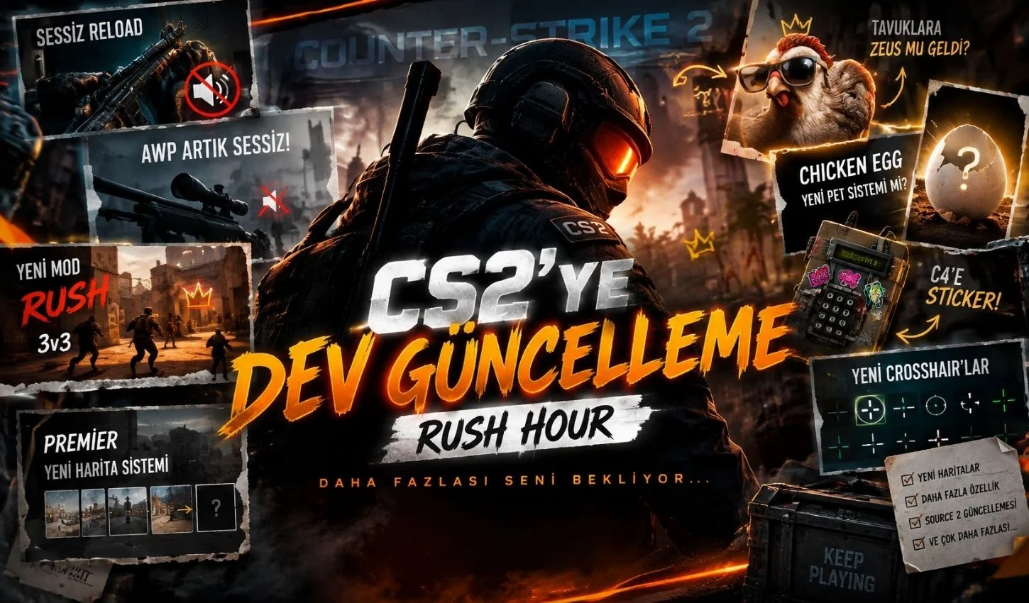 CS2 Rush Hour G�ncellemesi: Gelen T�m Yenilikler ve Pet Sistemi