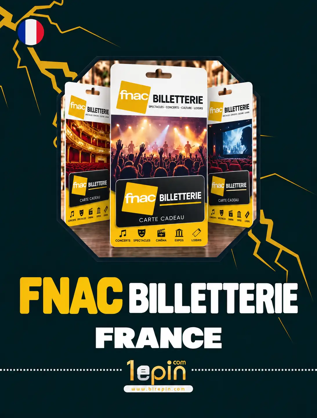 Fnac Billetterie FR 25 EUR