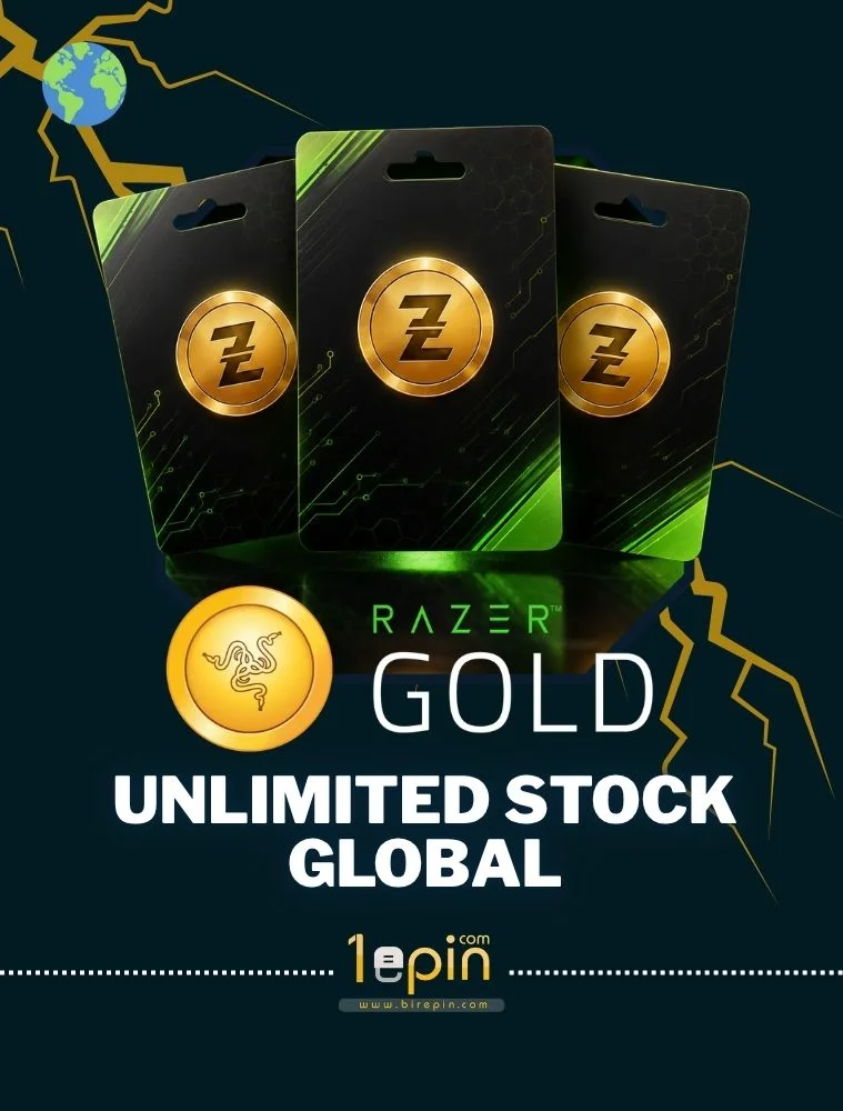 Razer Gold USD GLOBAL limitsiz STOK apiden teslim